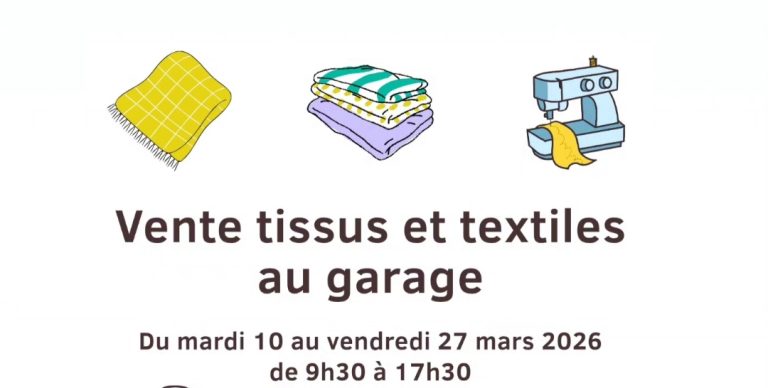 Vente éphémère tissus et textiles